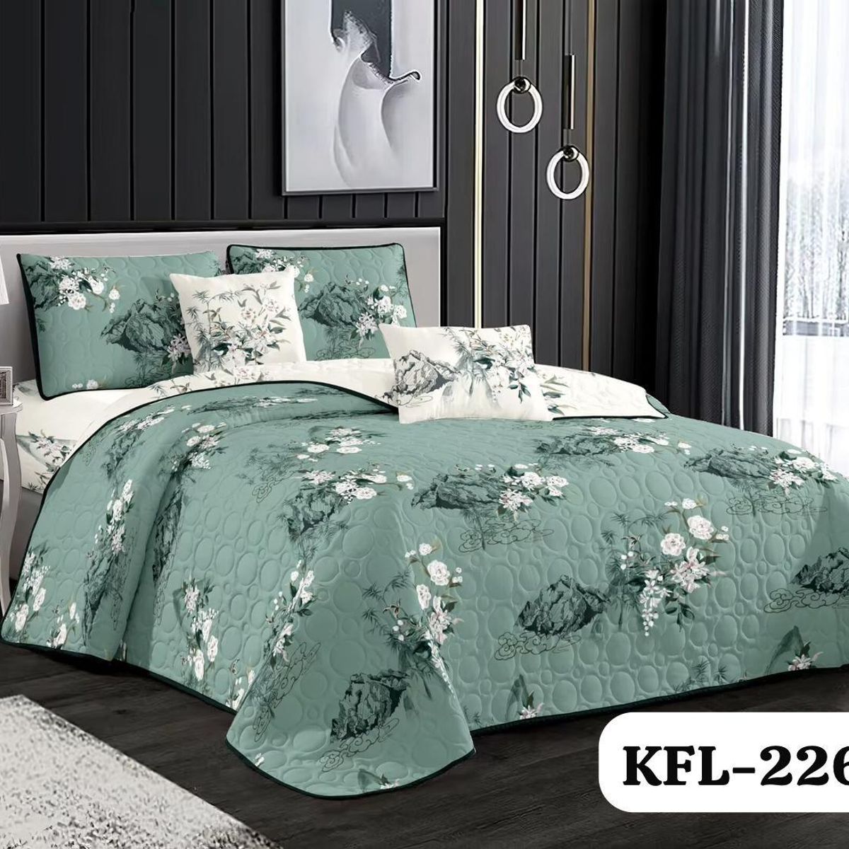 GENERICO - cubrecamas quilt verano liso 2p diseño