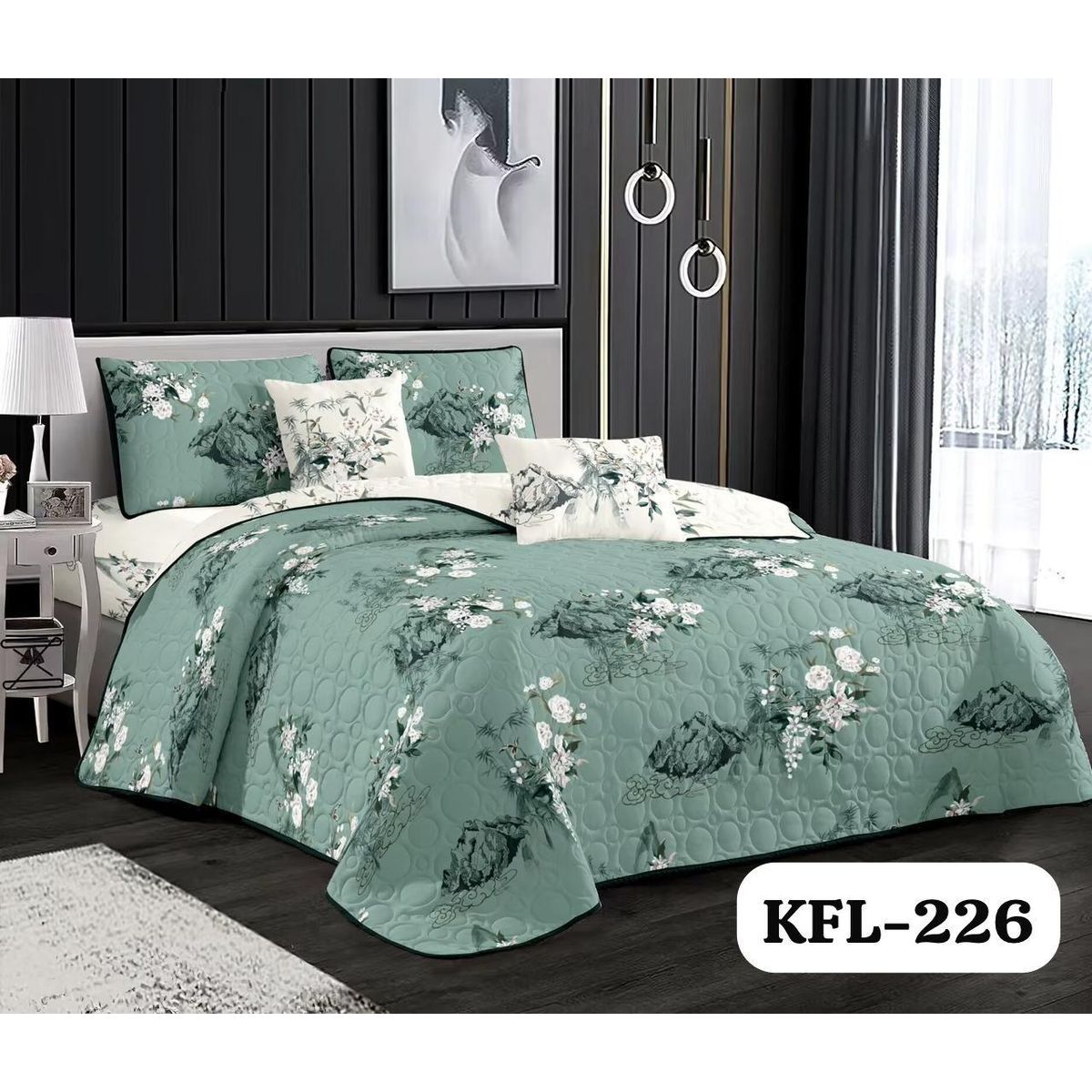 GENERICO - cubrecamas quilt verano liso 2p diseño