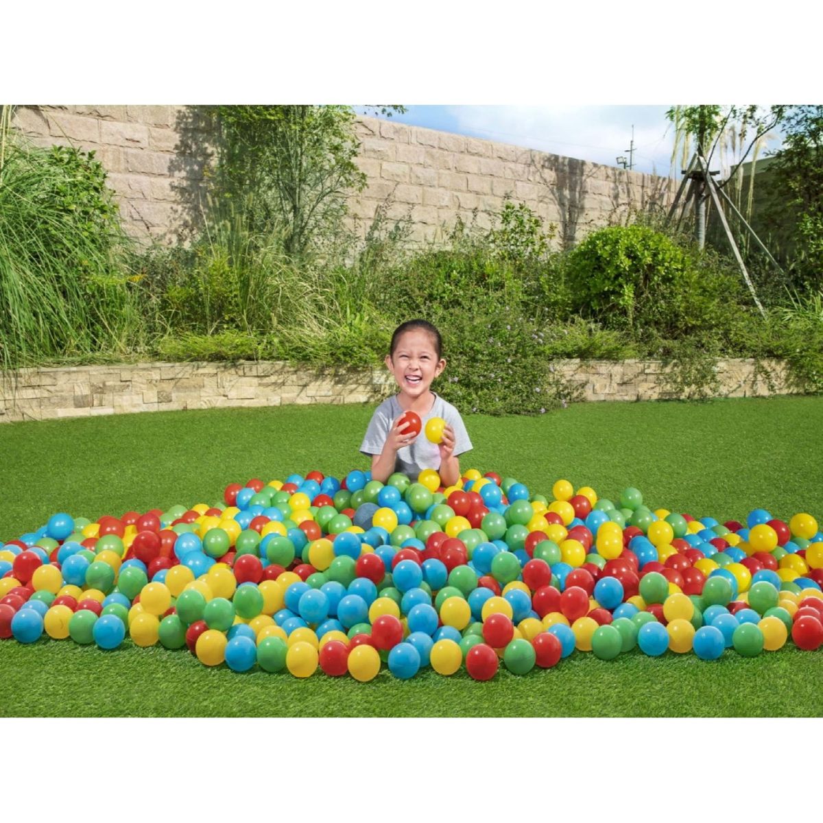 BESTWAY - Pack 100 Pelotas Plasticas 6,5 Cms Bestway