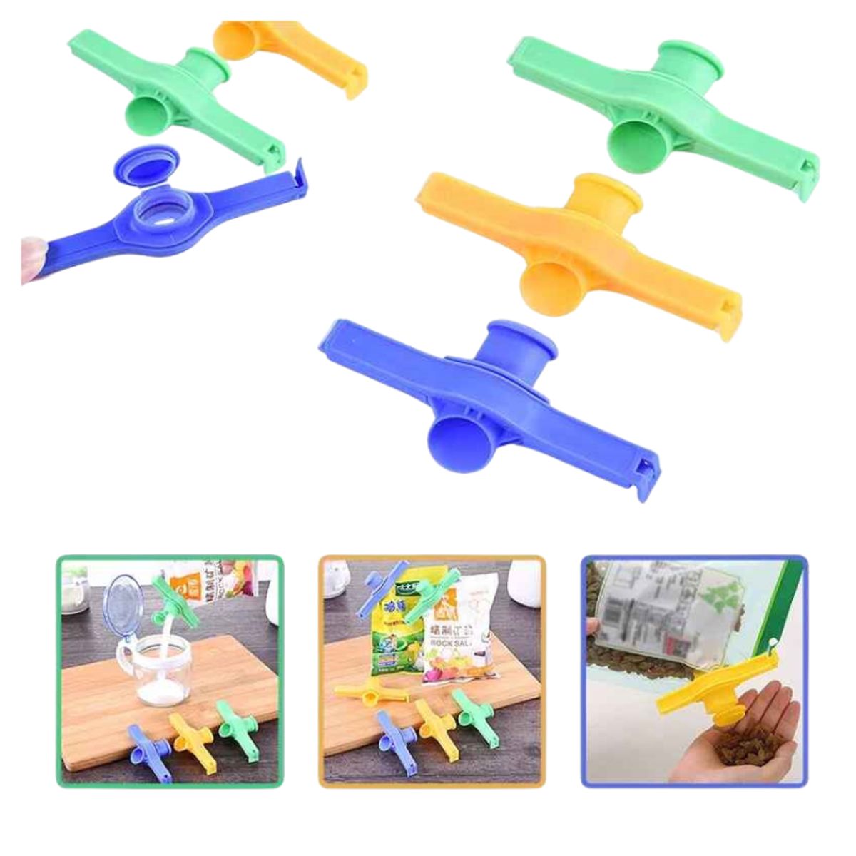 GENERICO - Clip De Sellado Para Bolsas De Alimentos