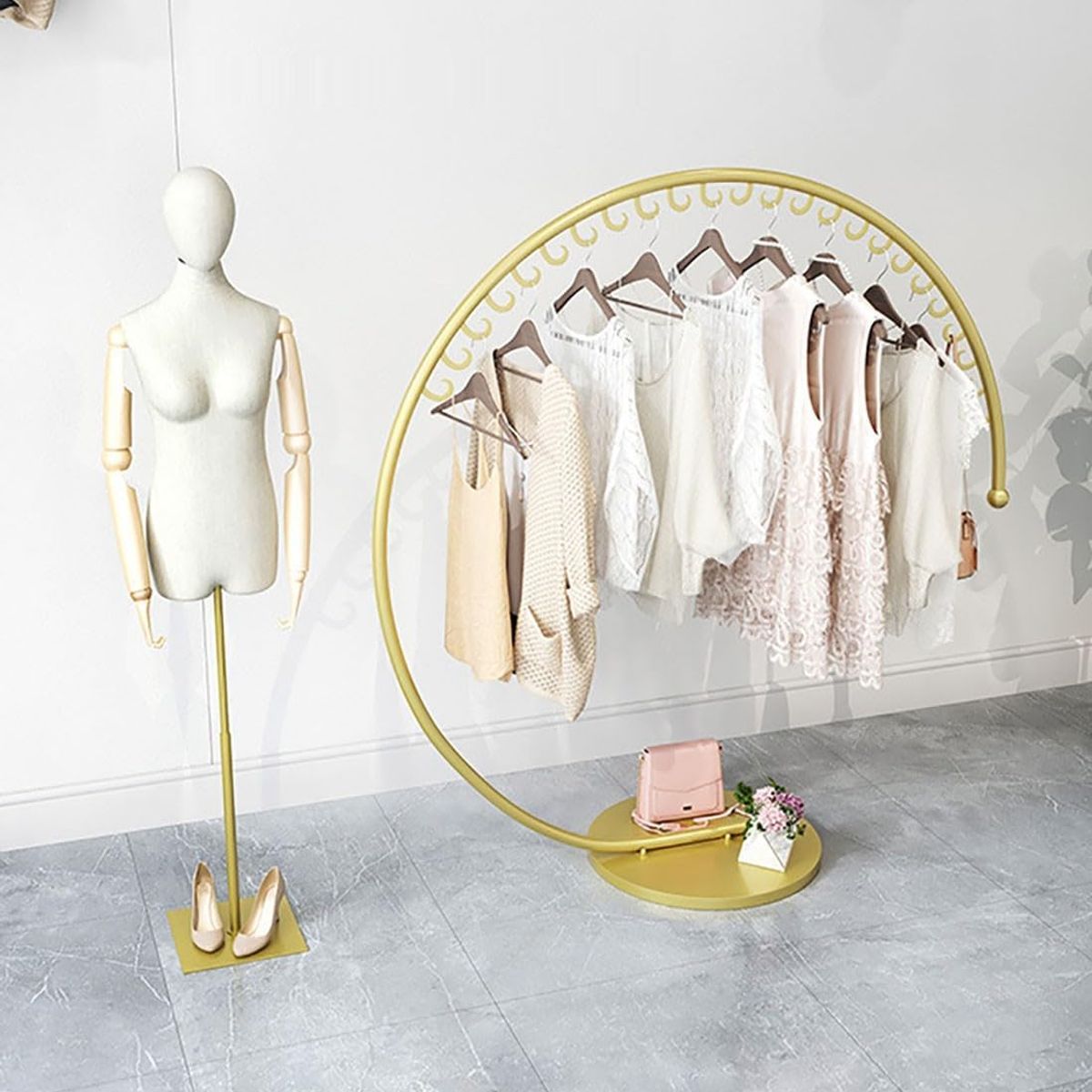 MP - Perchero Colgador Organizador Exhibidor Ropa Circular