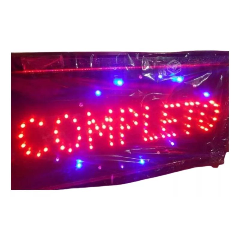 GENERICO - Letreros Led Luminosos Comerciales Texto Completo 48x25cm