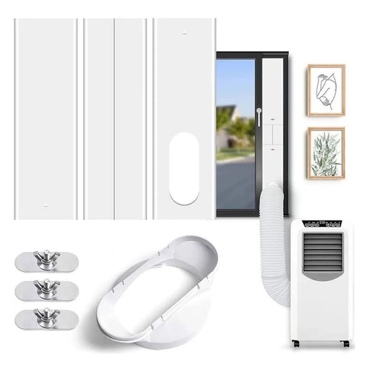 GENERICO - Kit Instalación Aire Acondicionado Portátil  2.2 m