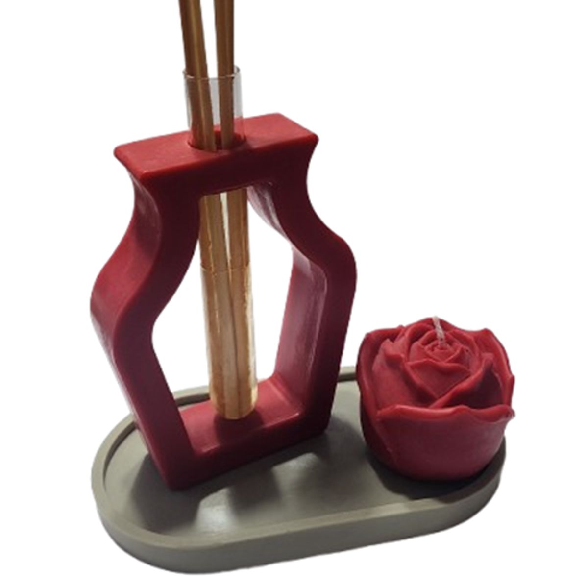 SCENTS CHILE - SET MIKADO JARRON, 50 ML AROMA CAFE CHOCOLATE + VELA CAPULLO.-