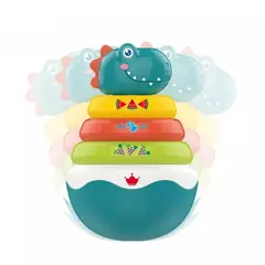 HUANGER - Torre De Encaje Dinosaurio Apilable Didáctica