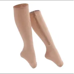 GENERICO - Calcetines de Compresión Alivia Varices Y Circulación L-XL 40-49 Beige