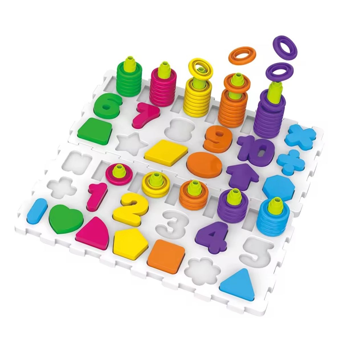 OEM - Tablero Educativo Figuras Letras y Números 139pcs