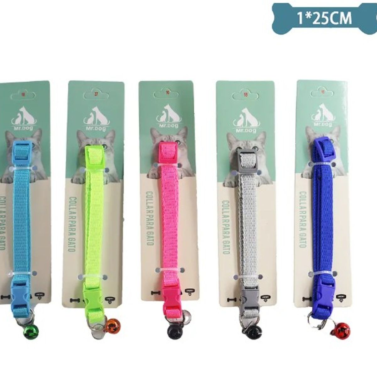 GENERICO - Collar Para Gato Color Aleatorio 10Cm25Cm