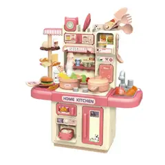 OEM - Cocina de Juguete con Luces y Agua Rosado