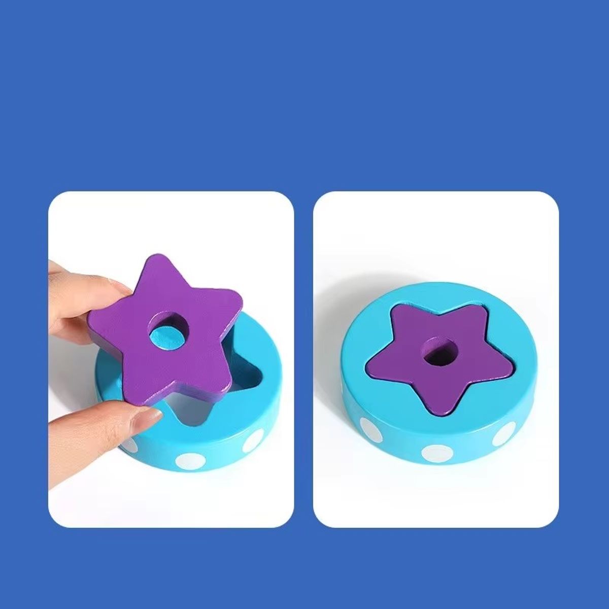 OEM - Torre Apilable Cohete de Madera Encaje 10pcs