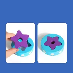 OEM - Torre Apilable Cohete de Madera Encaje 10pcs