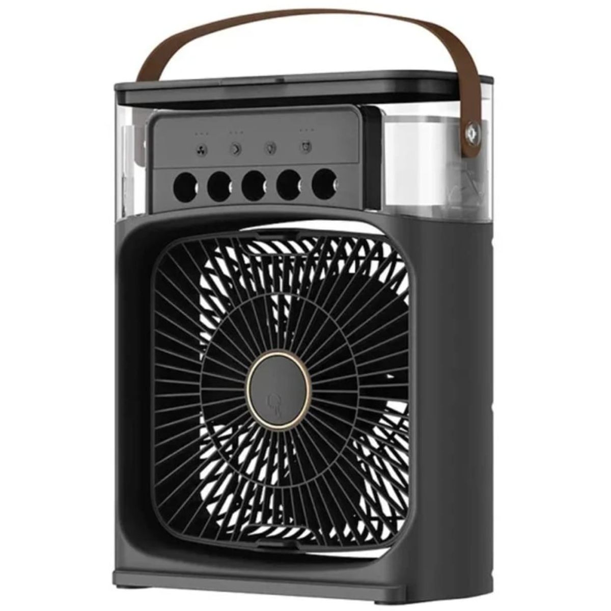 GENERICO - Mini Ventilador Enfriador Portatil Aire Humidificador Aroma Negro