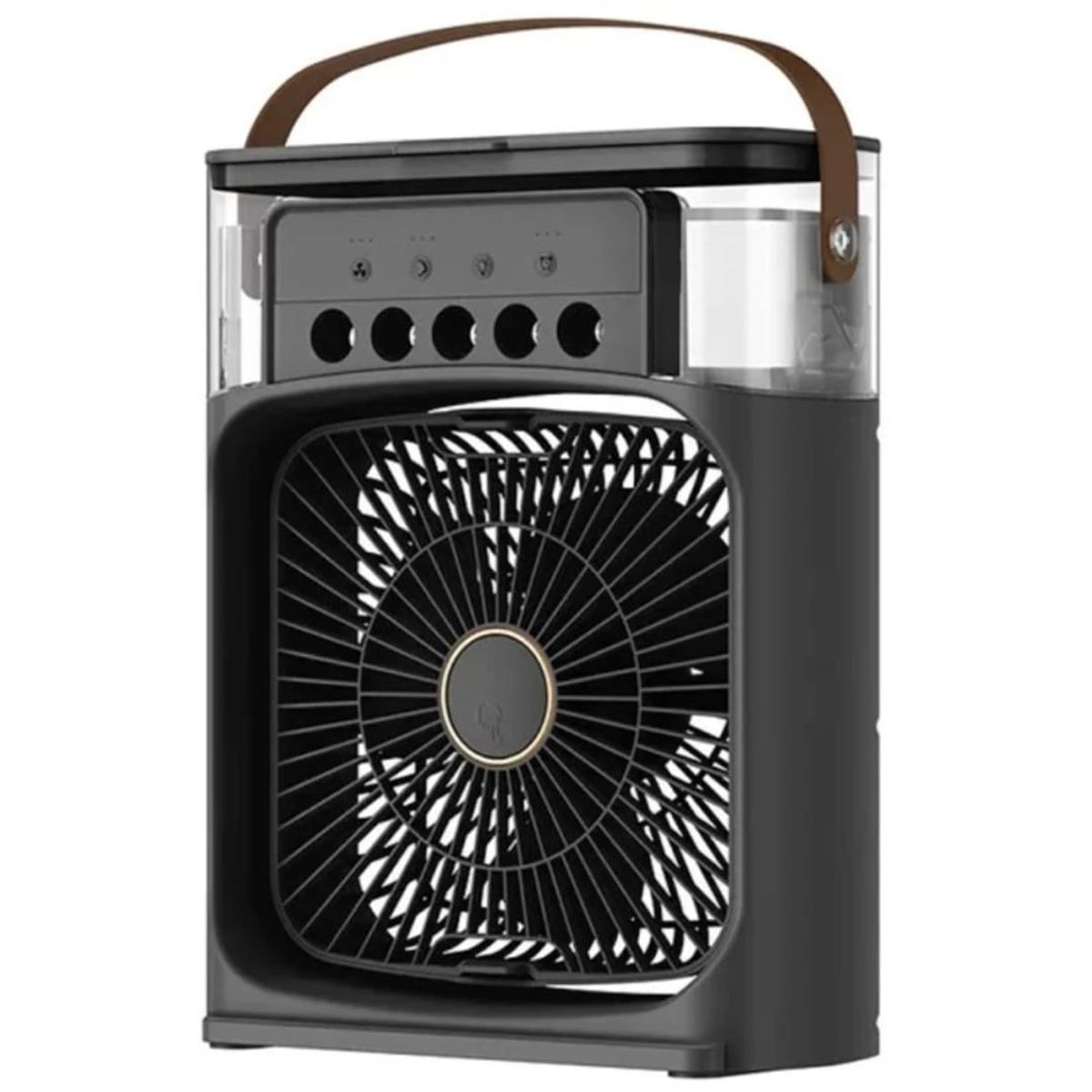 GENERICO - Mini Ventilador Enfriador Portatil Aire Humidificador Aroma Negro