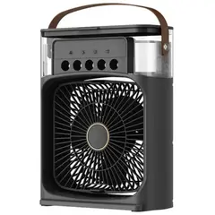 GENERICO - Mini Ventilador Enfriador Portatil Aire Humidificador Aroma Negro