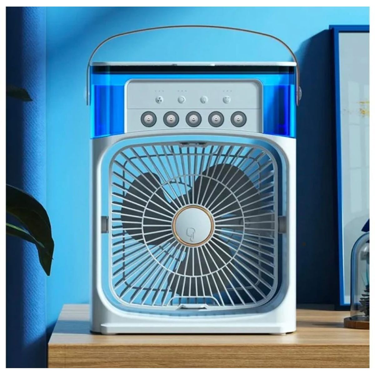 GENERICO - Mini Ventilador Enfriador Portatil Aire Humidificador Aroma Blanco