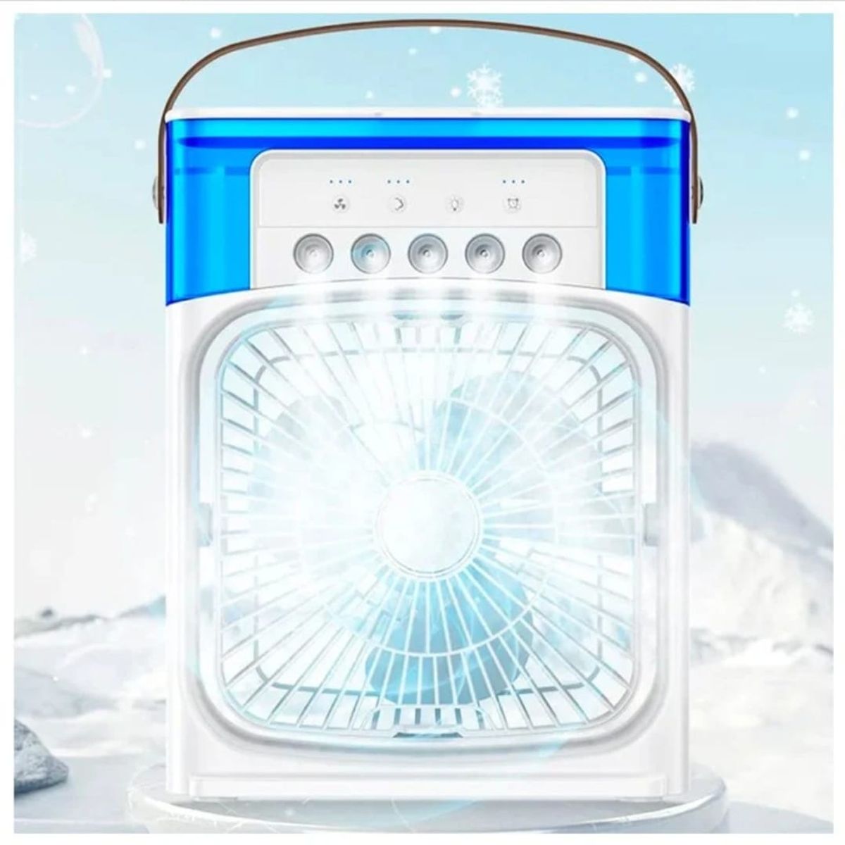 GENERICO - Mini Ventilador Enfriador Portatil Aire Humidificador Aroma Blanco