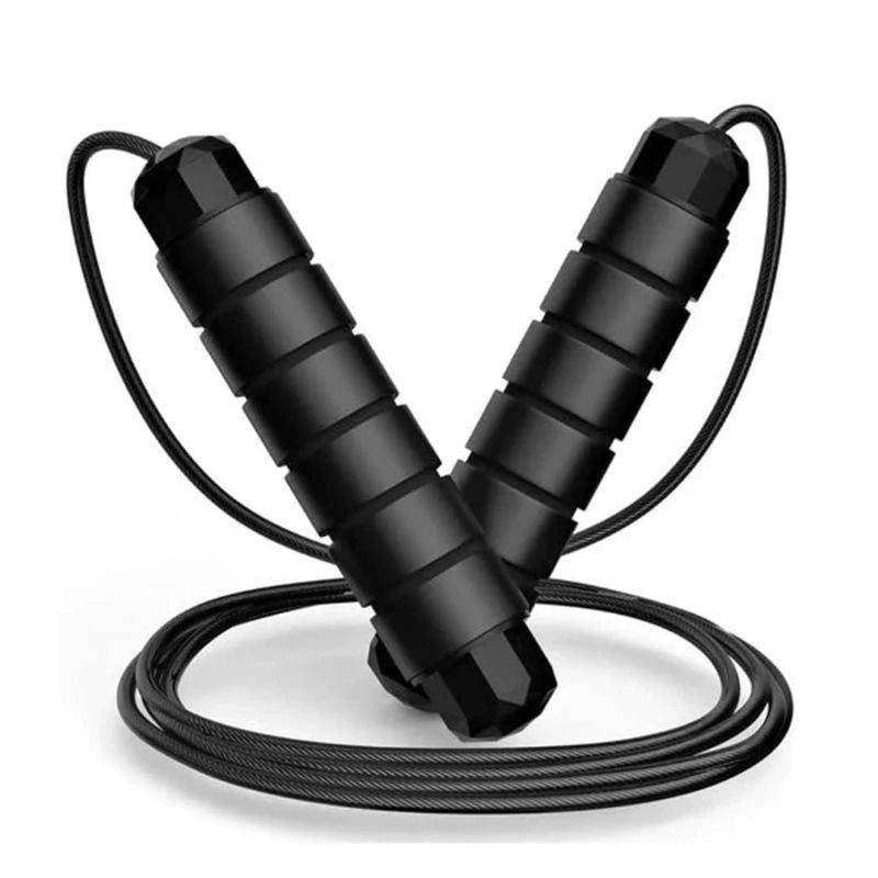 GENERICO - Cuerda Para Saltar Cardio Crossfit Deporte Color Negro