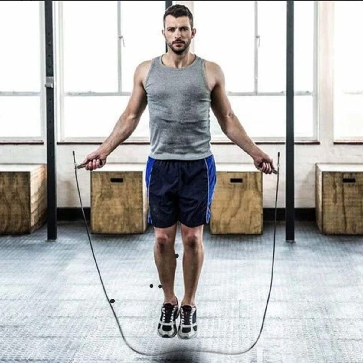 GENERICO - Cuerda Para Saltar Cardio Crossfit Deporte Color Negro