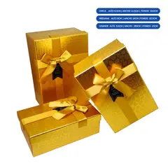 GENERICO - CAJA RECTANGULAR TRIPLE PRINT DORADO X1UNI