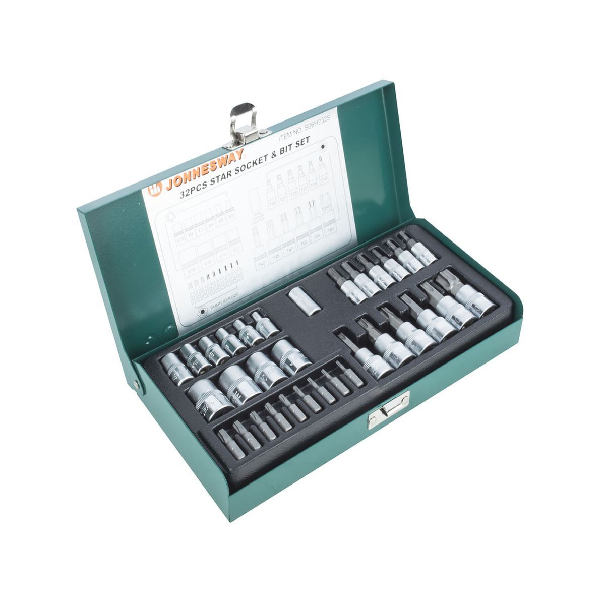 JONNESWAY - Juego Dados Y Puntas Torx 32 Piezas Jonnesway