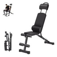 Press Banca Abdominal Reclinable Multiuso Ajustable Plegable