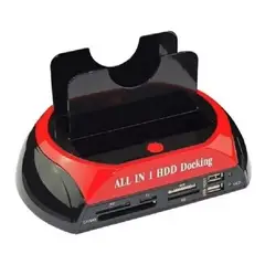 DM - Base Docking Para Disco Duro 25-35 Sata Hddssd Usb Fast