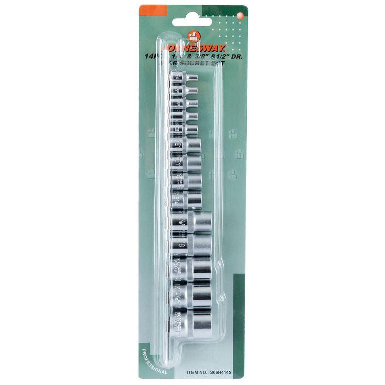 Set De Dados Torx 1-4 - 3-8 Y 1-2 14 Piezas