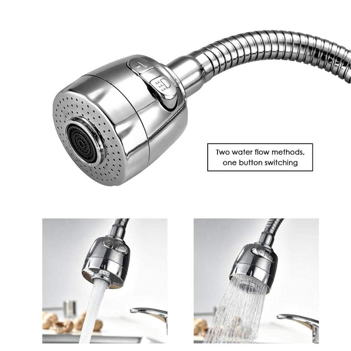 KUANGYE - Grifo Monomando Fregadero Llave Mezcladora Tarja Cocina 360