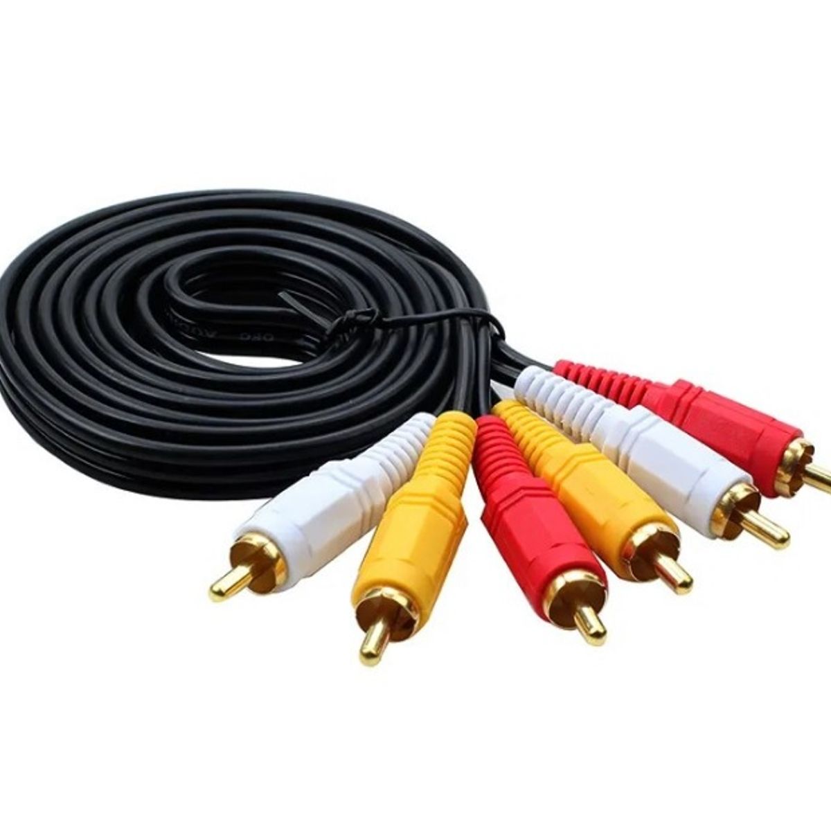 GENERICO - Cable Audio RCA a RCA 3 x 3 Salida RCA Macho Plug Carro PS3 1,5 metro