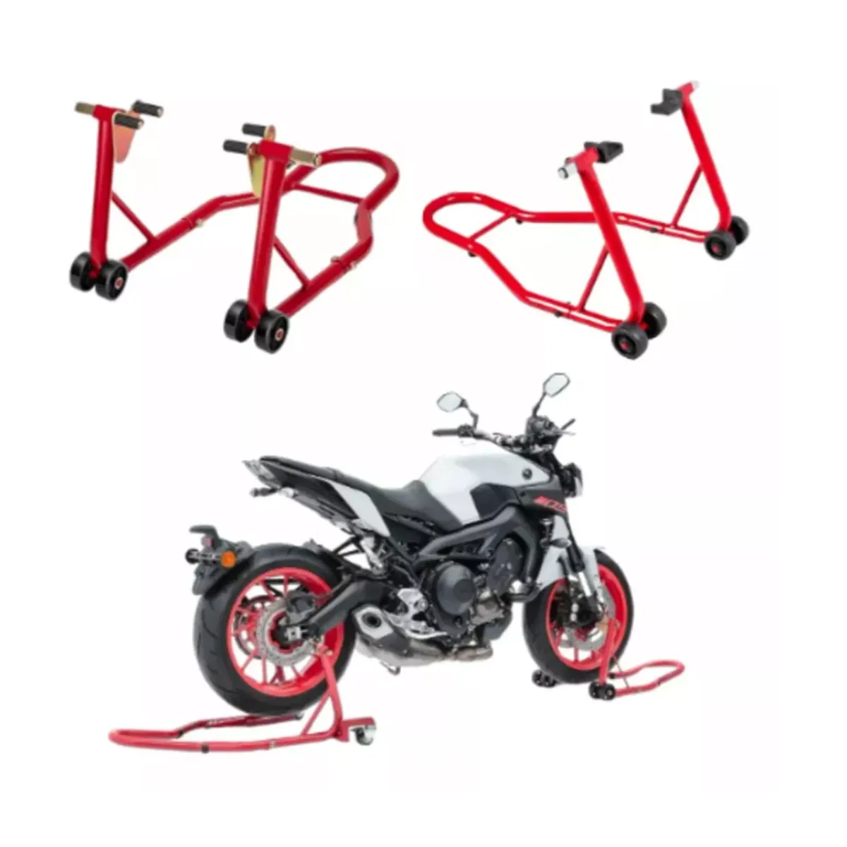 MUNDO MAGIA - Caballete Elevador Para Moto Trasero Y Delantero