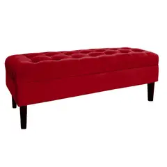 GENERICO - Banqueta Baúl Portofino Color Burdeo