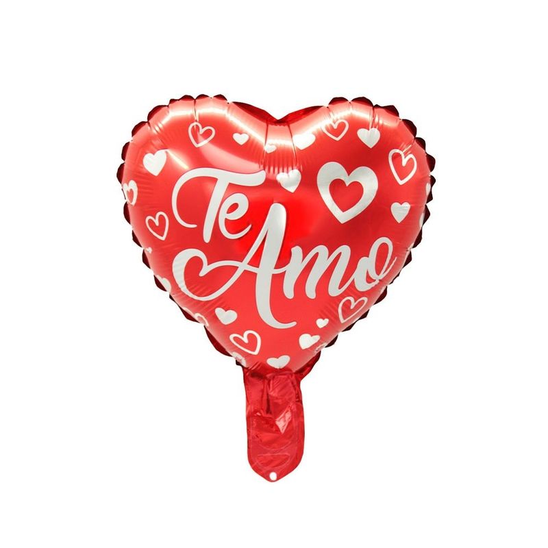 GENERICO - GLOBO METALICO 10 TE AMO HEARTS X50 UNI