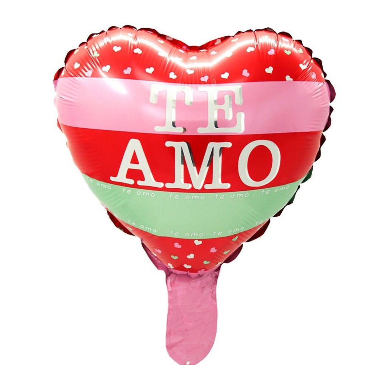 GENERICO - GLOBO METALICO 10 TE AMO LINEAS X50 UNI