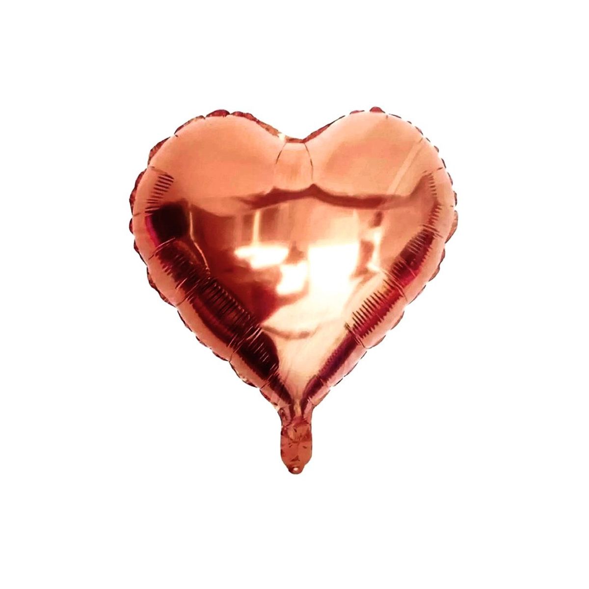 GENERICO - GLOBO METALICO 18 CORAZON ROSE GOLD X1 UNI