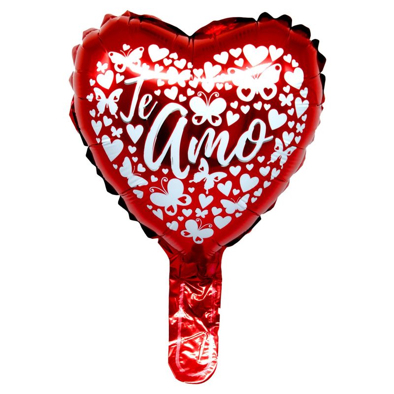 GENERICO - GLOBO METALICO 10 TE AMO HEARTS X50UNI