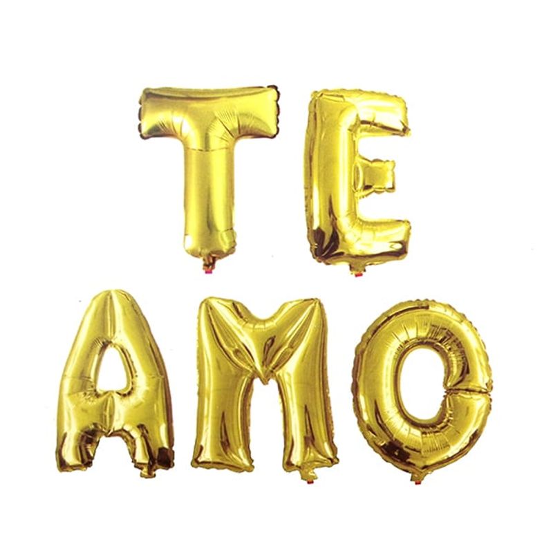 GENERICO - GLOBO METALICO 16' TE AMO X1 UNI