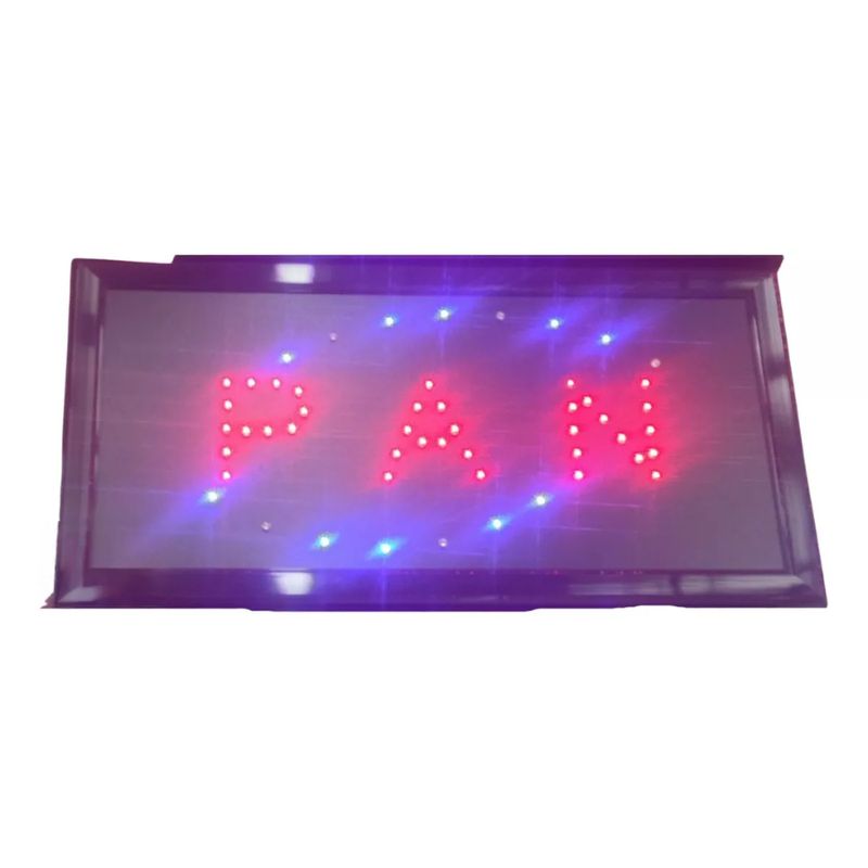 GENERICO - Letreros Led Luminosos Comerciales Texto PAN 48x25cm