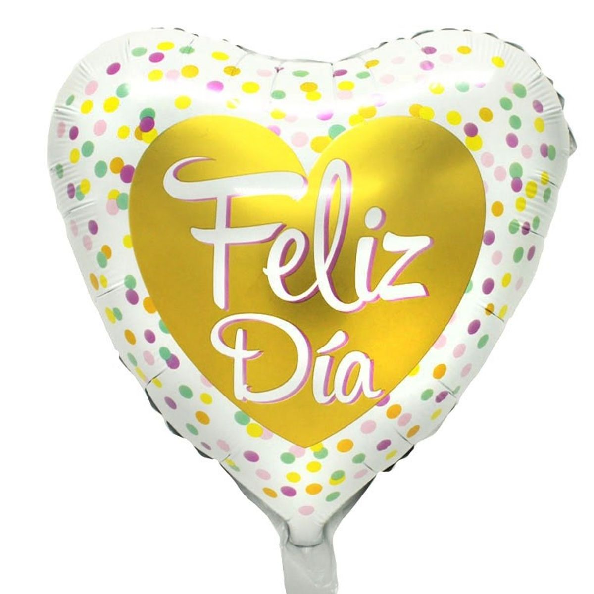 GENERICO - GLOBO METALICO 18 FELIZ DIA GOLDEN X1 UNI