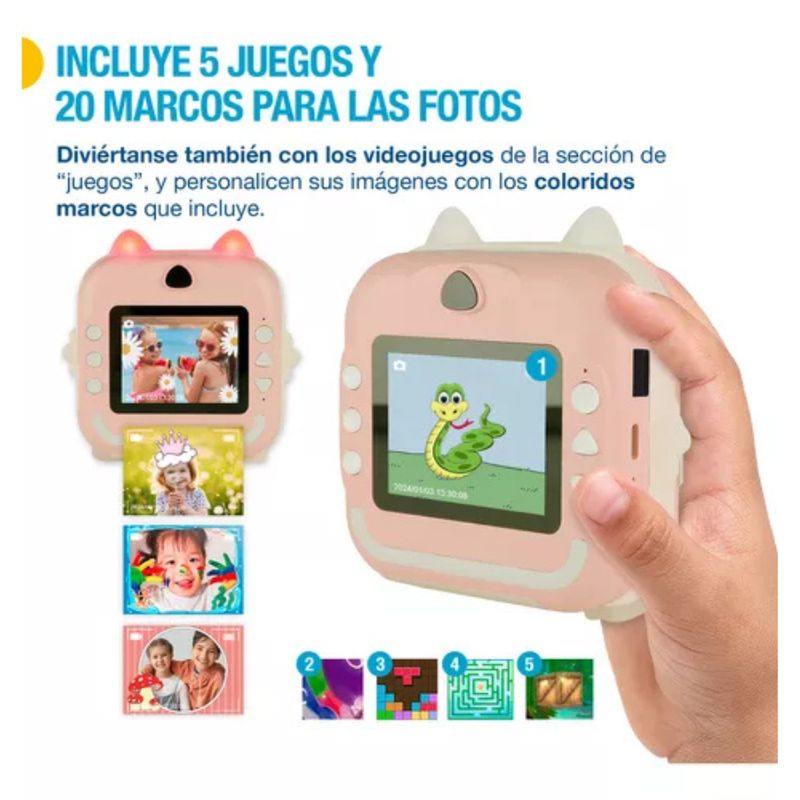 GENERICO - Impresora Fotográfica Para Niños Cámara Instantánea