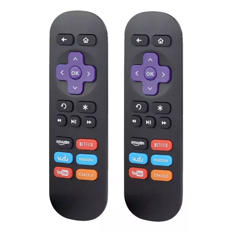 GENERICO - Pack 2 Control Remoto Compatible Con Roku Express y Premier
