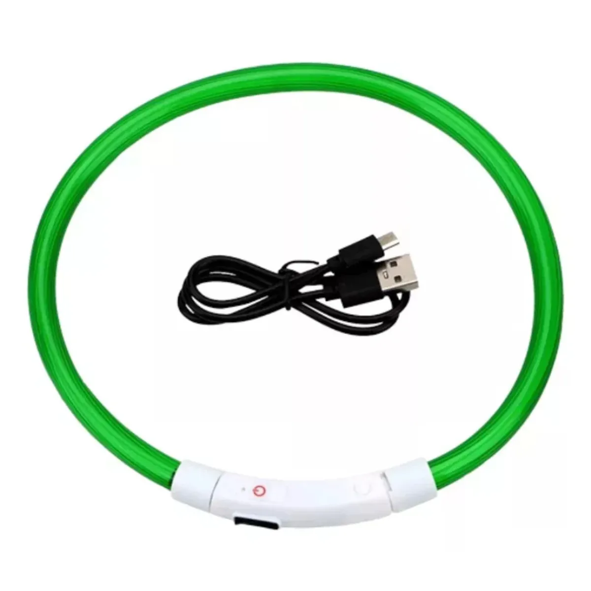 GENERICO - Collar De Perro Luminoso Luz Led 40cm - Carga Usb S M L