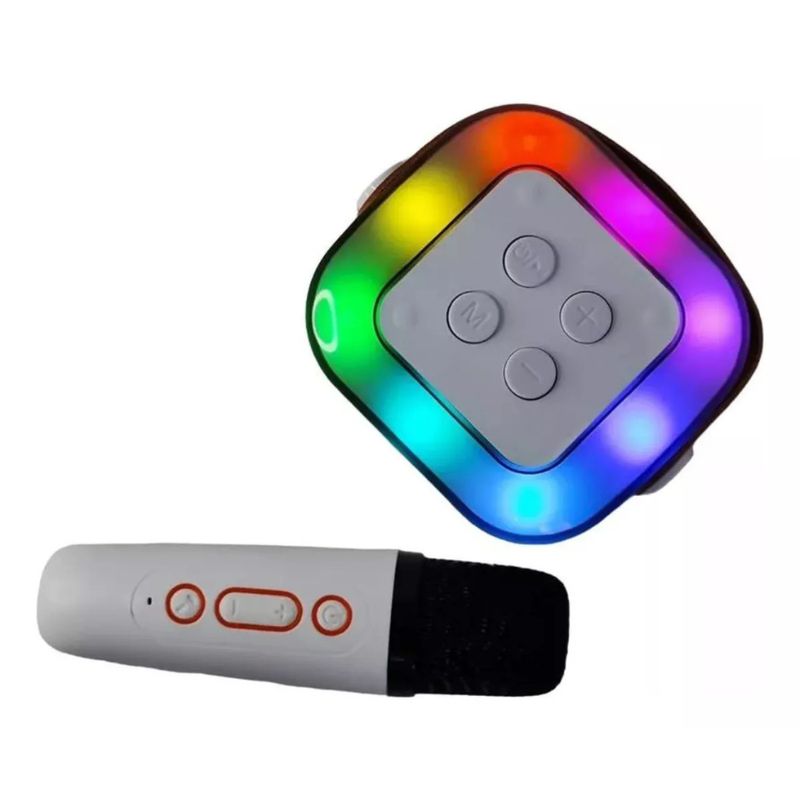 GENERICO - Microfono Karaoke Altavoz Bluetooth Inalámbrico 2 Microfonos