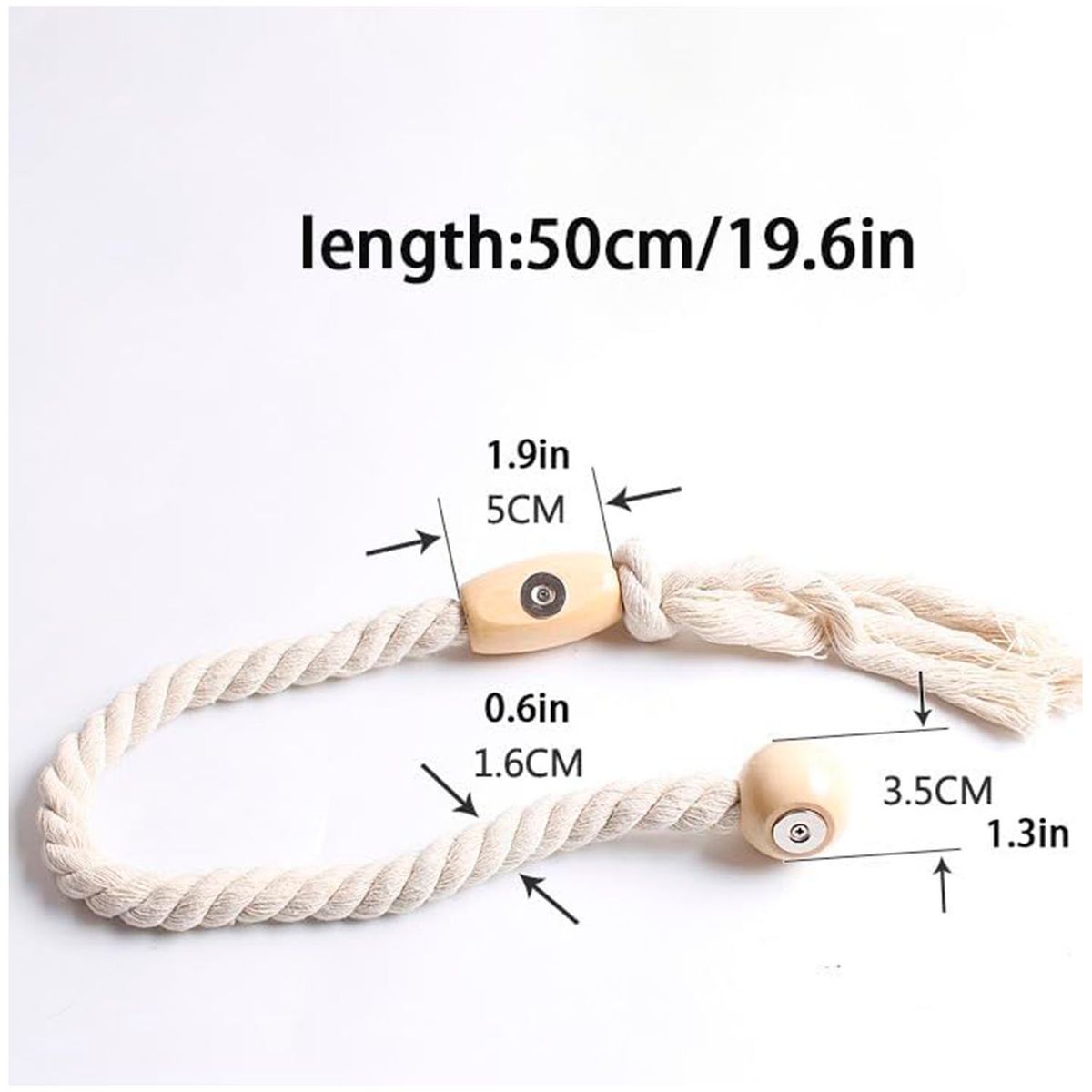 GENERICO - Pack de 02 Sujetadores - Abrazaderas Magneticas para Cortinas mod02