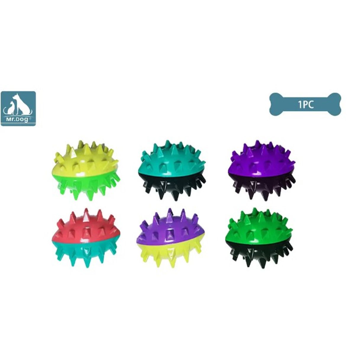 GENERICO - Juguete De Pelota Con Púas Para Perro Color Aleatorio