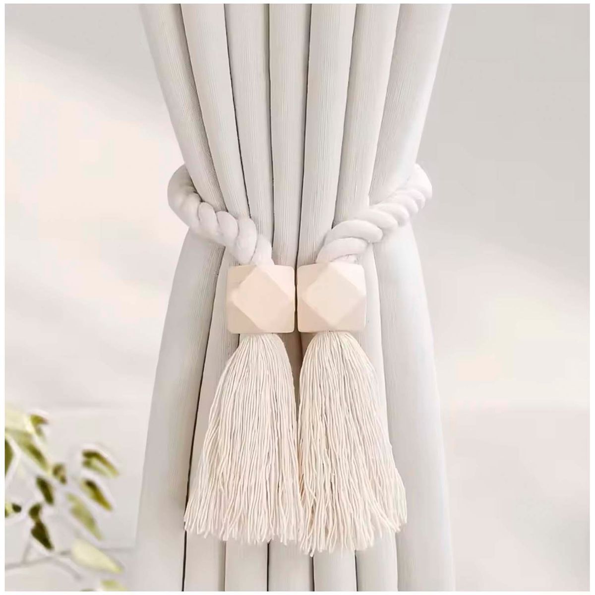 GENERICO - Pack de 02 Sujetadores - Abrazaderas Magneticas para Cortinas mod17