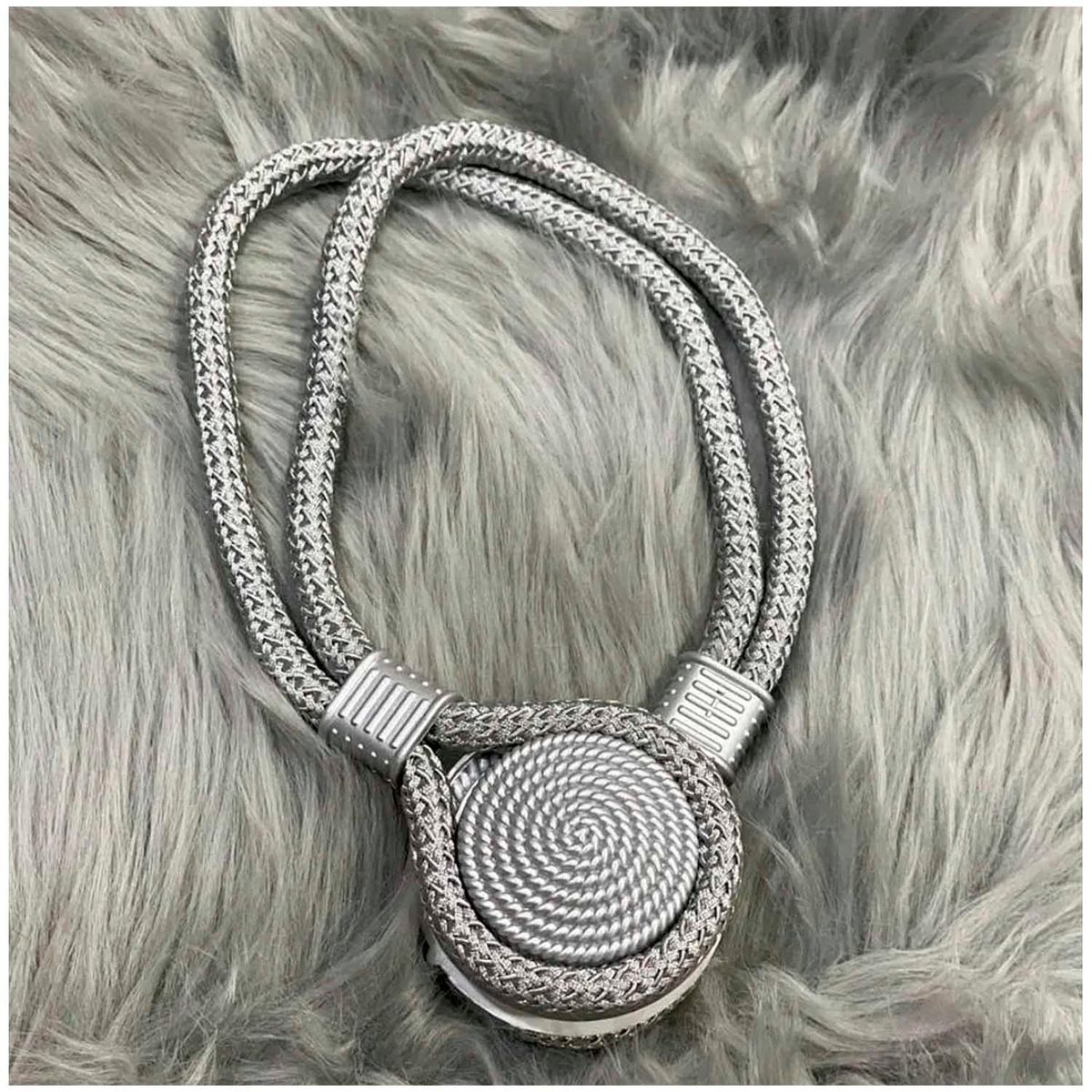 GENERICO - Pack de 02 Sujetadores - Abrazaderas Magneticas para Cortinas mod18