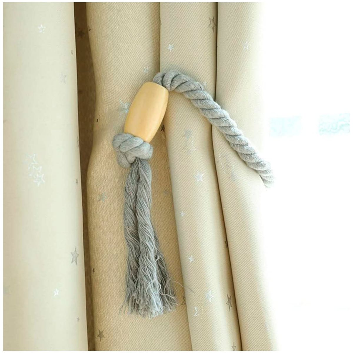 GENERICO - Pack de 02 Sujetadores - Abrazaderas Magneticas para Cortinas mod03