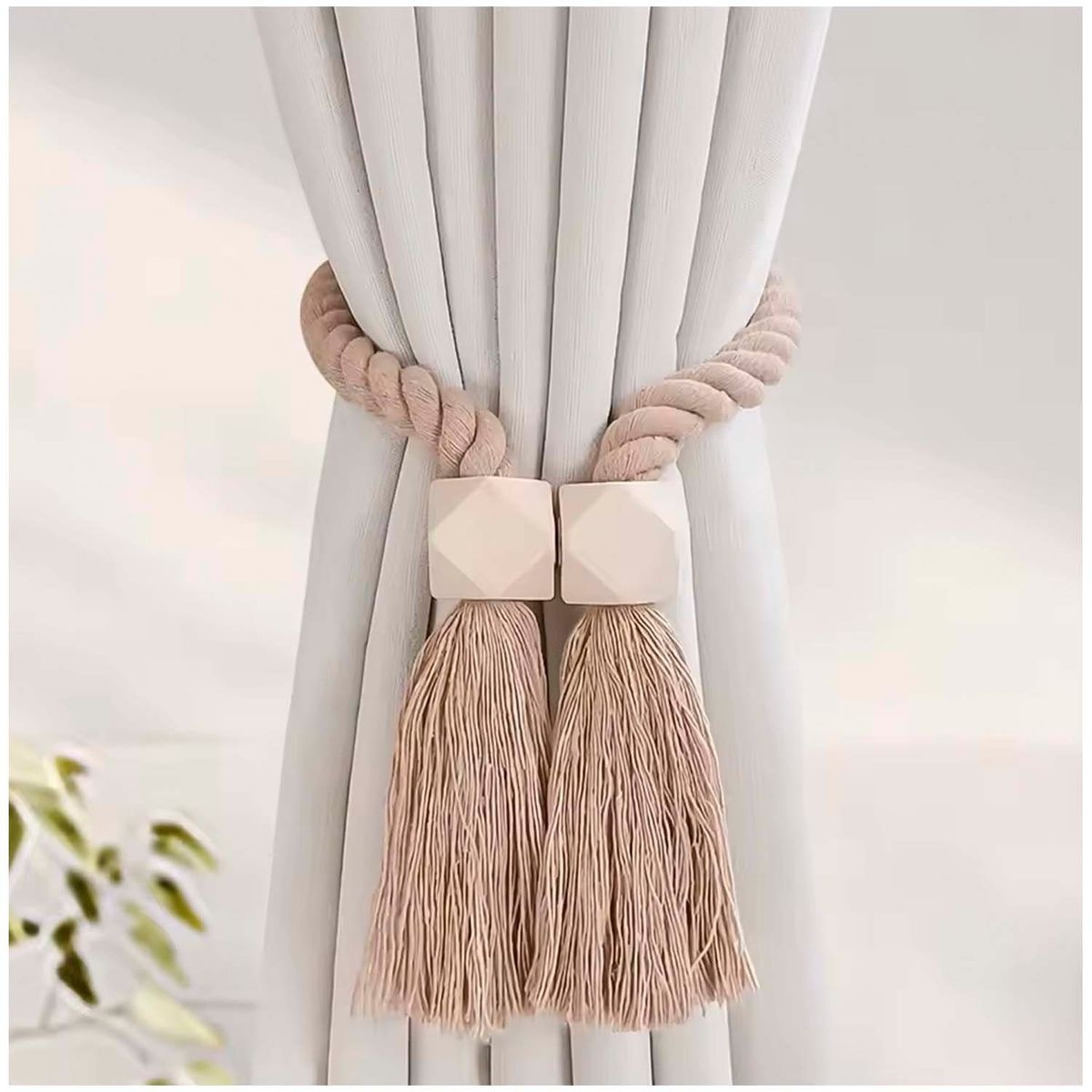 GENERICO - Pack de 02 Sujetadores - Abrazaderas Magneticas para Cortinas mod16