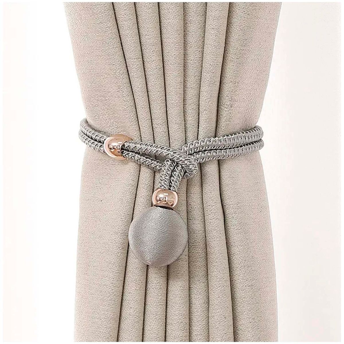 GENERICO - Pack de 02 Sujetadores - Abrazaderas para Cortinas mod10