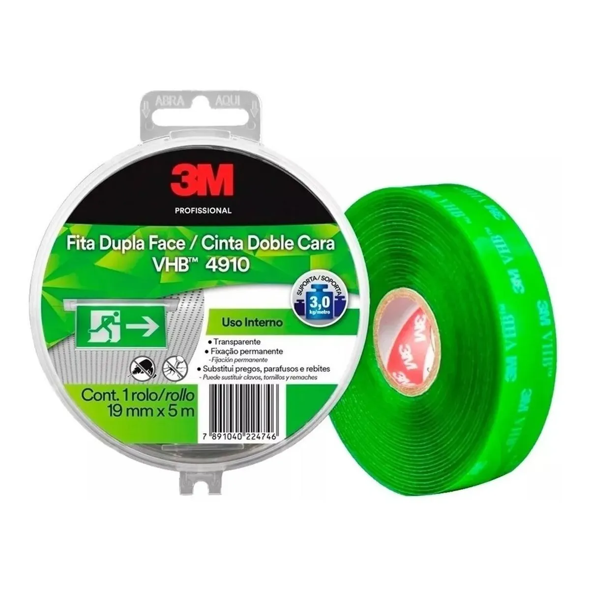 3M - Cinta Doble Contacto Vhb 4910 19mm X 5m 3m